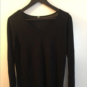 Lululemon Black Cotton Sweater